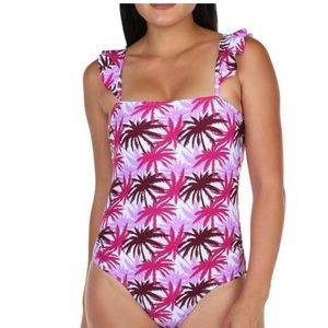 Jones New York one piece ruffle strap bathing suit